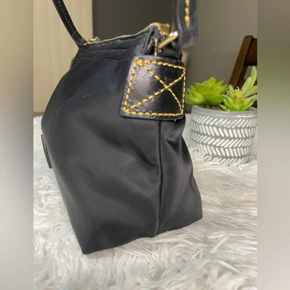 Dooney & Bourke Nylon Leather Trim Shoulder Bag - Picture 9 of 13